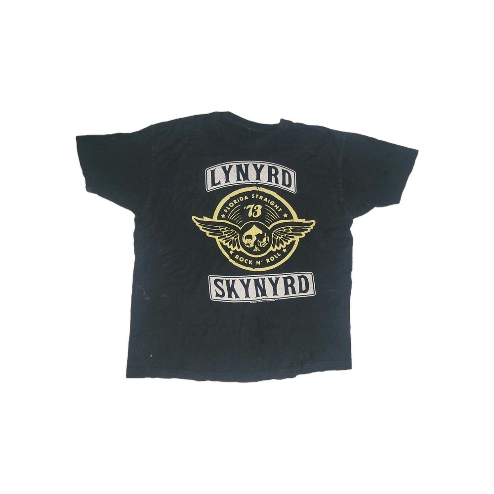 Lynyrd Skynyrd T-Shirt‎ Black southern Rock N Roll Florida Straight Vintage XXL